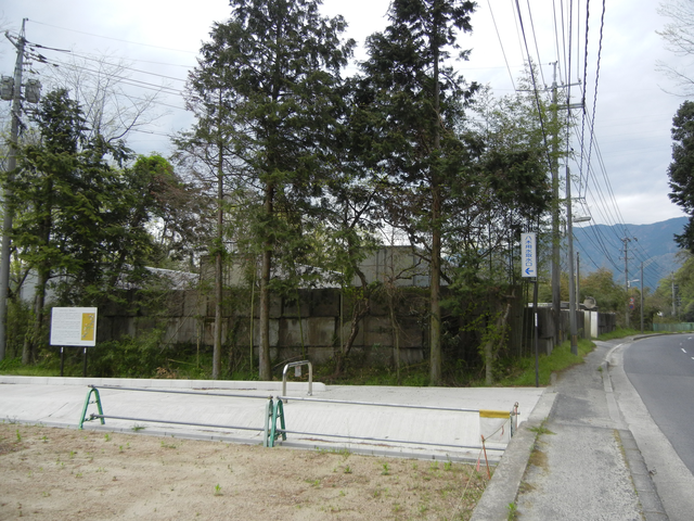 八木用水取水口への案内 八木用水取水口への案内