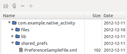 PreferenceSampleFile.xmlが生成されている PreferenceSampleFile.xmlが生成されている
