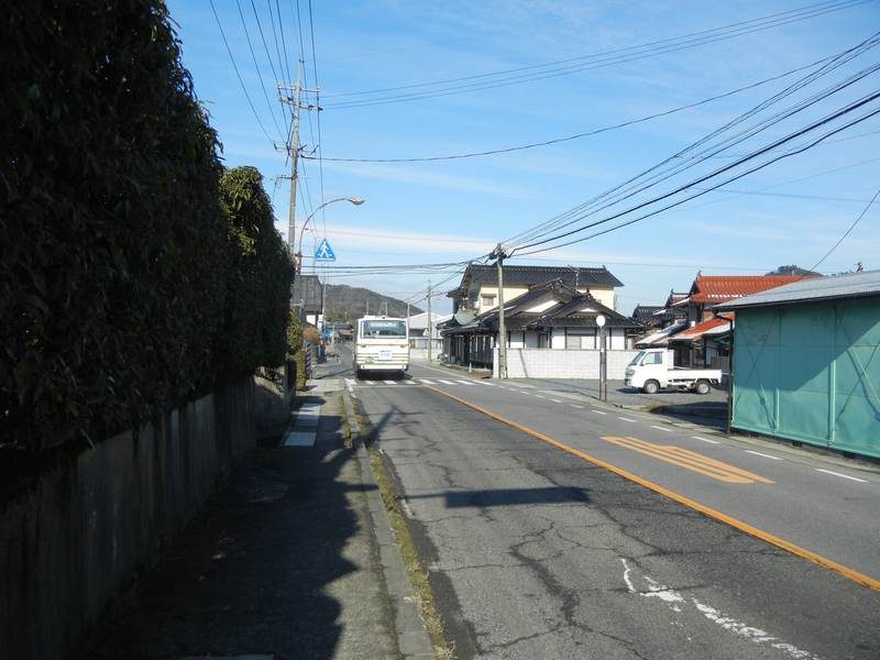 畑入口バス停にて 畑入口バス停にて