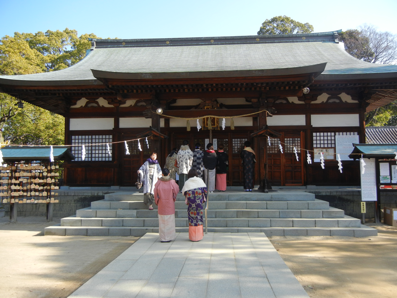 饒津神社にお参り 饒津神社にお参り