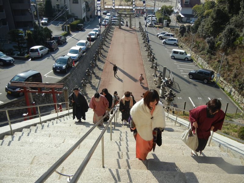 広島東照宮の階段 広島東照宮の階段